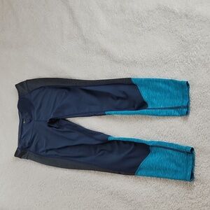 Xersion leggings PM navy gray teal